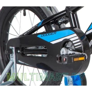 Детский велосипед Novatrack Dodger 165ADODGER.BK20 (черный/голубой, 2020) картинка 5